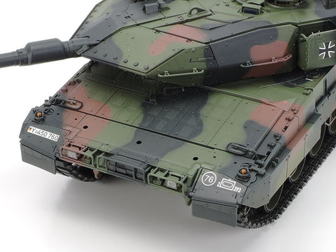 Tamiya Leopard 2 A7V vokiečių tankas 1/35 plastikinis surenkamas modelis 35387