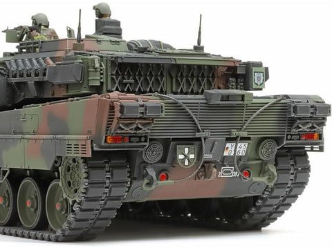 Tamiya Leopard 2 A7V vokiečių tankas 1/35 plastikinis surenkamas modelis 35387