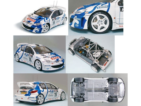 Tamiya Peugeot 206 WRC 1/24 plastikinis surenkamas modelis