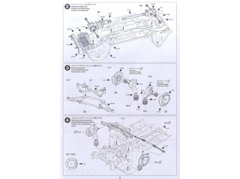 Tamiya Peugeot 206 WRC 1/24 plastikinis surenkamas modelis