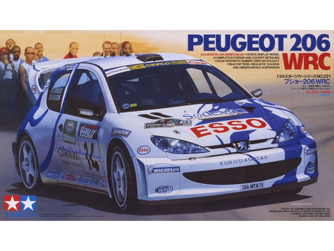 Tamiya Peugeot 206 WRC 1/24 plastikinis surenkamas modelis