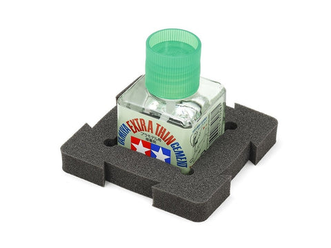 Tamiya 40 ml kvadratinio buteliuko laikiklis, jungiamas, PE kempinė 87202