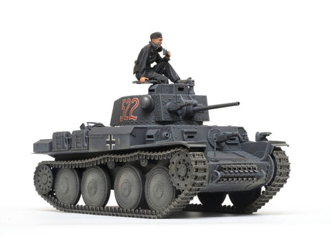 Tamiya Pz.Kpfw.38(t) Ausf. E/F tanko modelis 1/35 plastikinis rinkinys (35369)