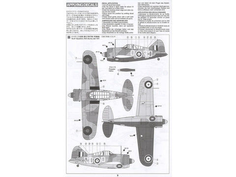 Tamiya 61094 Brewster B-339 Buffalo 1/48 – Ramiojo vandenyno frontas