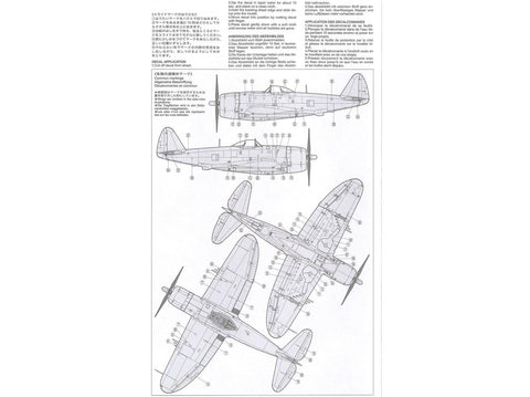 Tamiya P-47D Thunderbolt Bubbletop 1/48 plastikinis lėktuvo modelis