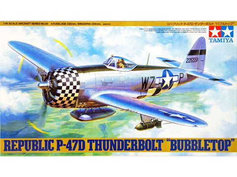 Tamiya P-47D Thunderbolt Bubbletop 1/48 plastikinis lėktuvo modelis