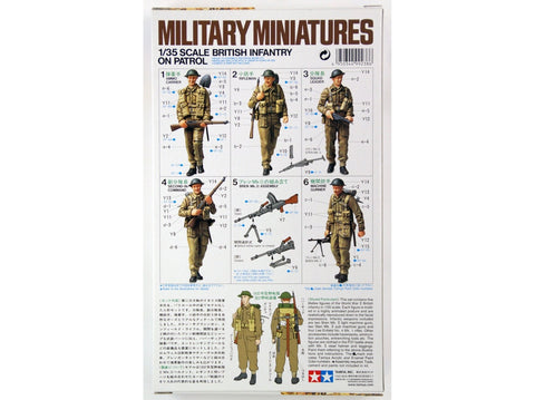 Tamiya britų pėstininkų plastikinės figūros 1/35 patrulyje (35223)