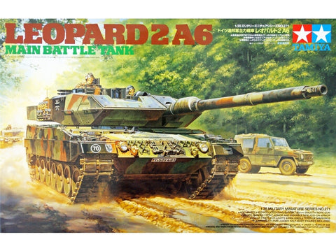Tamiya Leopard 2A6 pagrindinis mūšio tankas 1/35 plastikinis rinkinys