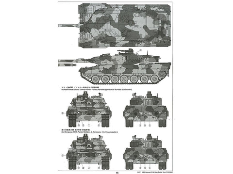 Tamiya Leopard 2A6 pagrindinis mūšio tankas 1/35 plastikinis rinkinys