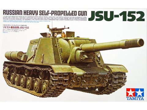 Tamiya sovietų sunki savaeigė haubica ISU-152 1/35 modelis