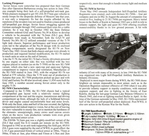 Tamiya SU-76M sovietinė savaeigė patranka 1/35 plastikinis rinkinys