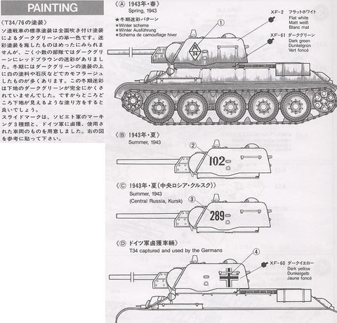Tamiya T-34/76 ChTZ 1/35 plastikinis surenkamas tanko modelis 35149