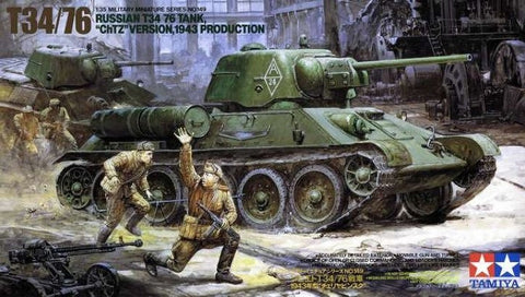 Tamiya T-34/76 ChTZ 1/35 plastikinis surenkamas tanko modelis 35149