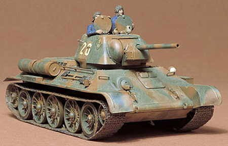 Tamiya T-34/76 sovietinis tankas 1/35 – plastikinis surinkimo rinkinys 35059