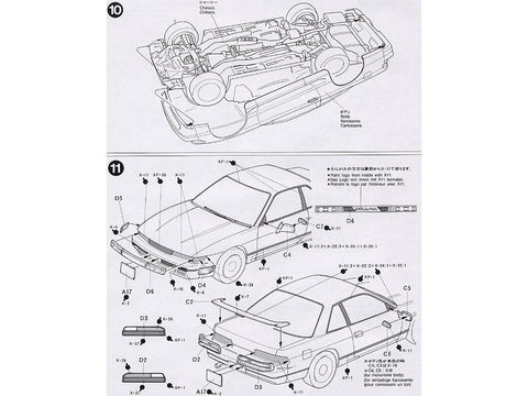 Tamiya Nissan Silvia S13 K's 1988 1/24 plastikinis surinkimo rinkinys