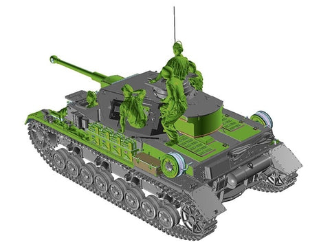 Tamiya vokiškas tankas Panzer IV Ausf. G 1/35 plastikinis rinkinys