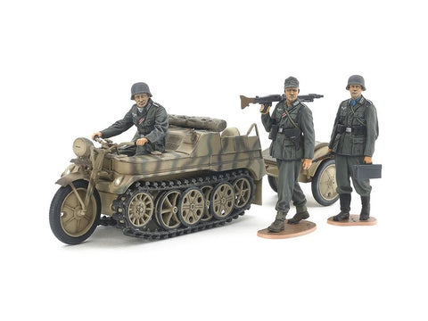 Tamiya Sd.Kfz.2 Kettenkraftrad 1/35 vidutinės gamybos, 35377