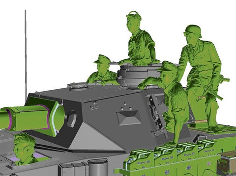 Tamiya vokiškas tankas Panzer IV Ausf. G 1/35 plastikinis rinkinys