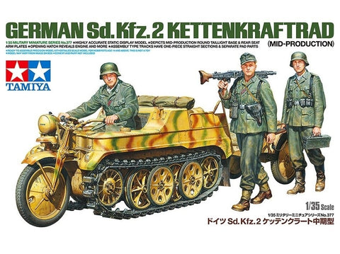 Tamiya Sd.Kfz.2 Kettenkraftrad 1/35 vidutinės gamybos, 35377