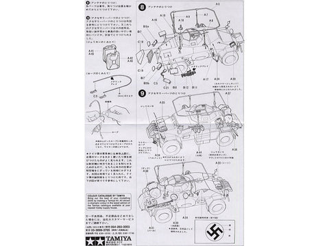 Tamiya Sd.Kfz.223 (Fu) žvalgybinis šarvuočis 1/35 su fotoėsdiniais (35268)