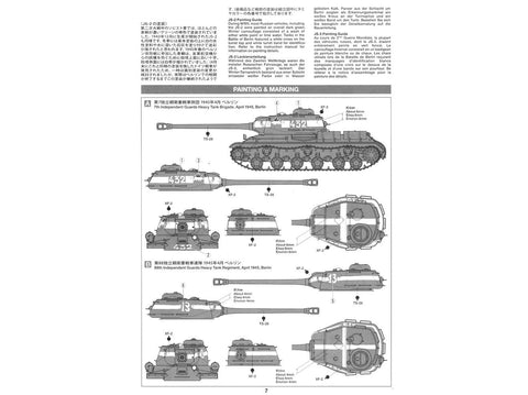 Tamiya JS-2 1944 ChKZ sovietų sunkusis tankas 1/48 plastikinis modelis