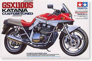 Tamiya Suzuki GSX1100S Katana Custom Tuned 1/12 surenkamas motociklo modelis