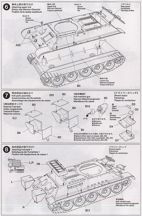 Tamiya T-34/76 1941 tankas, plastikinis modelis 1/48