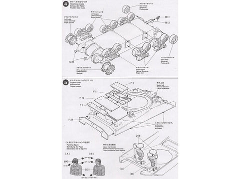 Tamiya M4 Sherman amerikietiškas vidutinis tankas 1/35 plastikinis modelis