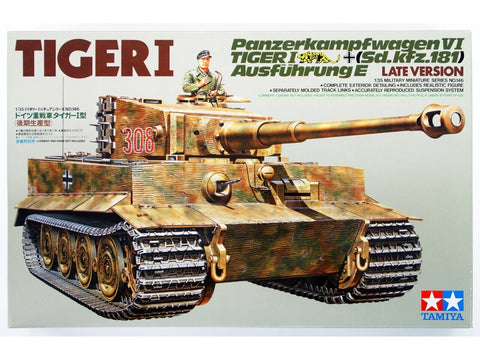 Tamiya Tiger I vėlyvoji versija 1/35 surenkamas plastikinis modelis 35146