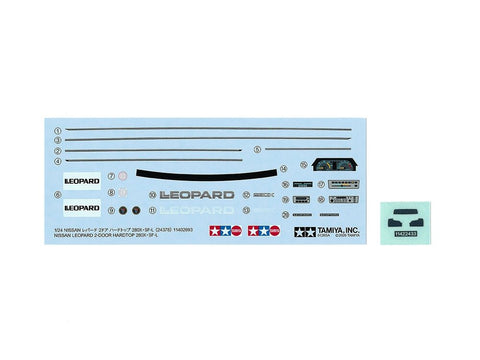 Tamiya Nissan Leopard 280X-SF-L kupė surenkamas modelis 1/24 24378