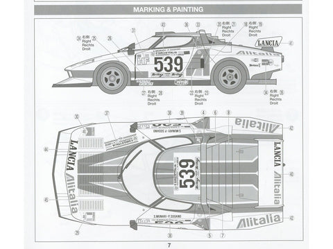 Tamiya Lancia Stratos Turbo 1/24 plastikinis surenkamas modelis