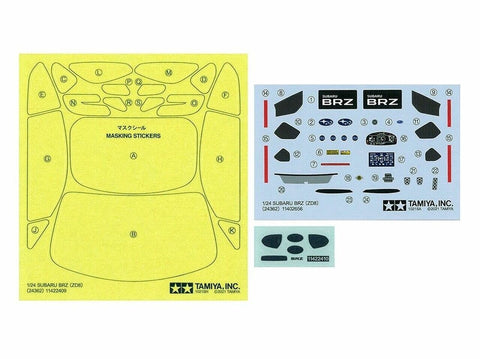 Tamiya Subaru BRZ (ZD8) 1/24 surenkamas plastikinis modelis, 24362