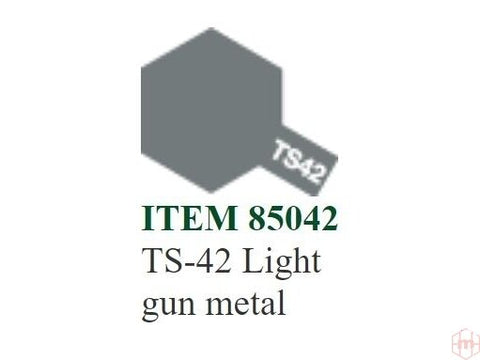 Purškiami dažai Tamiya TS-42 Light Gun Metal, 100 ml