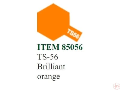 Tamiya TS-56 Brilliant Orange purškiami dažai, 100 ml