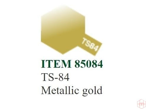 Tamiya TS-84 metaliniai auksiniai purškiami dažai 100 ml