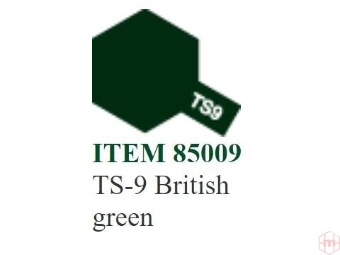 Purškiami dažai Tamiya TS-9 British Green modeliams, 100 ml