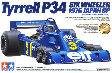 Tamiya Tyrrell P34 šešiaratis 1976 Japonijos GP 1/20