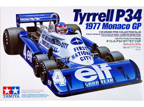 Tamiya Tyrrell P34 F1 1977 Monaco GP 1/20 plastikinis surenkamas modelis