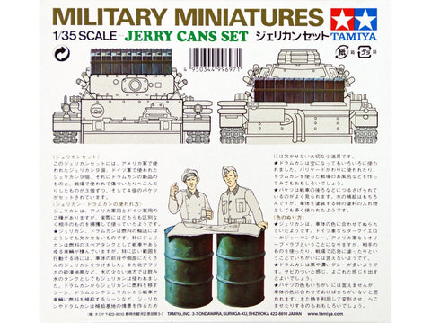 Tamiya Military Miniatures 1/35 Jerry Can kanistrų rinkinys 35026
