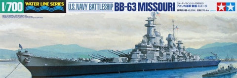 Tamiya USS Missouri mūšinis laivas 1/700 surenkamas modelis (31613)