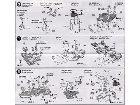Tamiya JAV mūšinis laivas New Jersey 1/700 plastikinis modelis