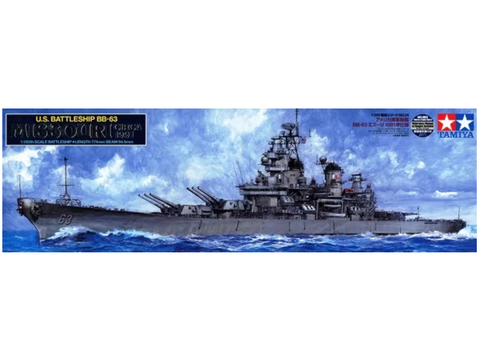 Tamiya USS Missouri BB-63 1991 1/350 plastikinis laivo modelio rinkinys
