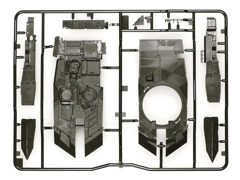 Tamiya Leopard 2 A7V vokiečių kovinis tankas 1/48 surenkamas