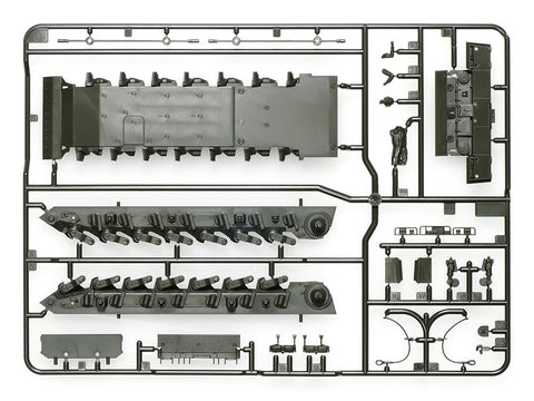Tamiya Leopard 2 A7V vokiečių kovinis tankas 1/48 surenkamas