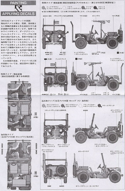 Tamiya JAV M151A2 Ford Mutt 1/35 plastikinio modelio rinkinys