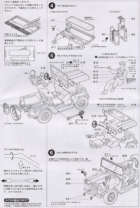 Tamiya JAV M151A2 Ford Mutt 1/35 plastikinio modelio rinkinys