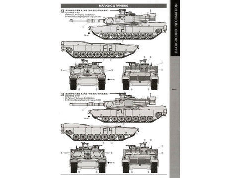 Tamiya JAV kovos tankas M1A2 Abrams 1/48 plastikinis modelis (32592)