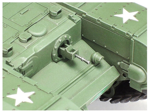 Tamiya Churchill Mk.VII Crocodile britų tankas 1/48 surinkimo rinkinys