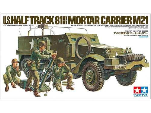 Tamiya JAV pusvikšris M21 su 81 mm minosvaidžiu, modelis 1/35 35083