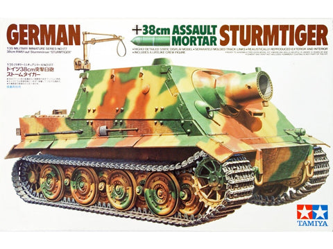 Tamiya 1/35 vokiečių Sturmtiger 38cm šturmo minosvaidis